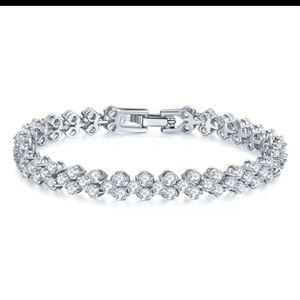 925 starling silver simulated diamonds bra…